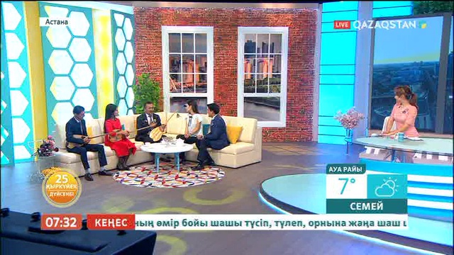 Әр тілде домбырамен ән айтатын «Көгершін» отбасылық ансамблі «Таңшолпанда» қонақта