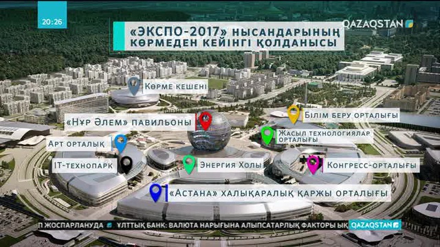 «ЭКСПО-2017» нысандарының көрмеден кейін қалай қолданылатыны анықталды