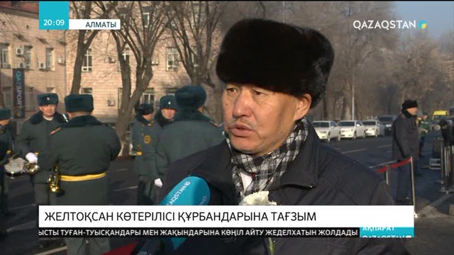Желтоқсаншылар жұрт жадында
