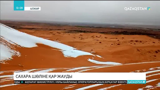 Сахара шөліне қар жауды