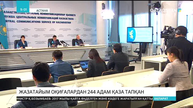 Өткен жылы өндірістегі жазатайым оқиғалардан 244 адам қаза тапқан