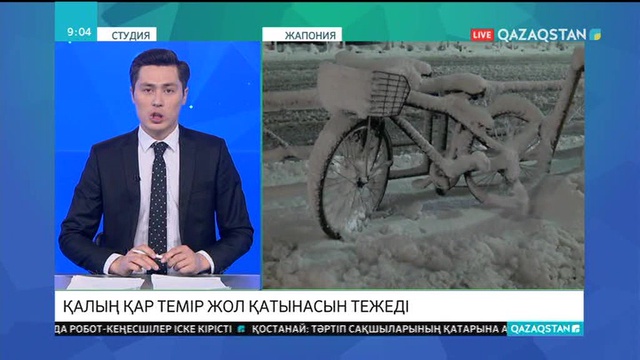 Токиода қалың қар темір жол қатынасын тежеді