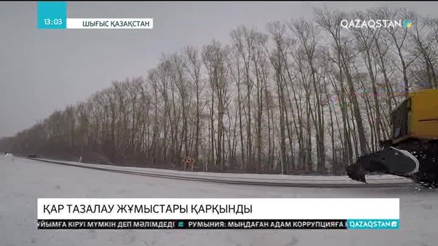 ШҚО-да республикалық маңызы бар жолдардың бойына ұзындығы 5 мың метрге жететін қар ұстайтын қалқандар орнатылды
