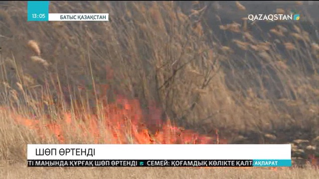Оралда өрт оқиғасы тіркелді