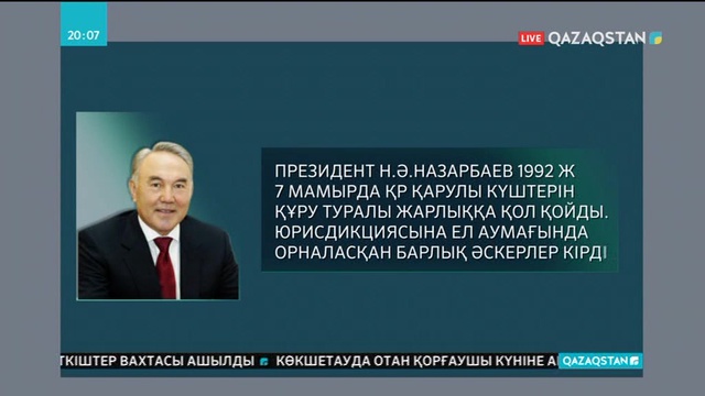 Еліміздің Қарулы күштерінің тарихы