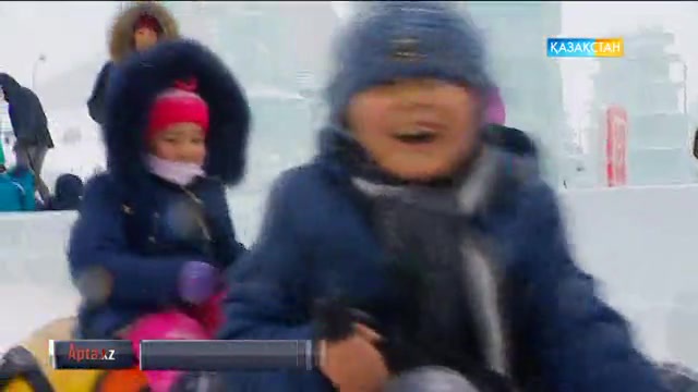 Қыс мезгіліндегі балалар мен үлкендердің көтеріңкі көңіл-күйі (БЕЙНЕБАЯН)