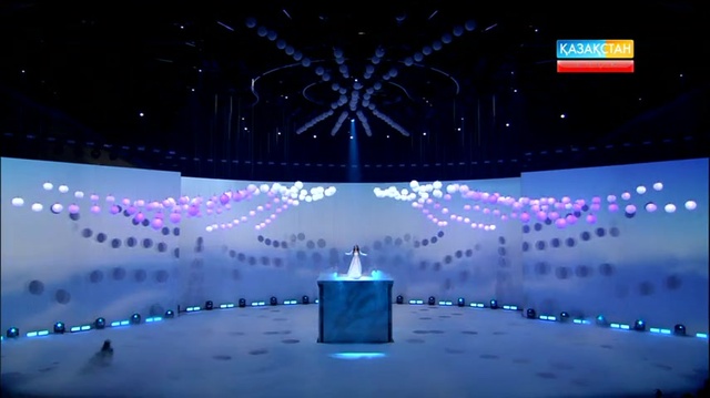 Мария Мудряк EXPO-2017 көрмесінің ашылуында халық әні «Япурайды» орындады