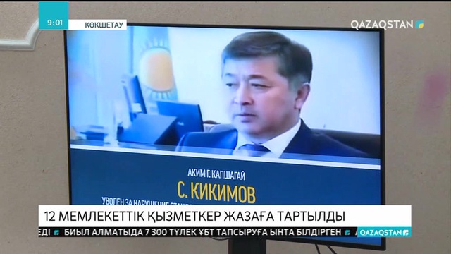 Ақмола облысында 12 мемлекеттік қызметкер жазаға тартылды