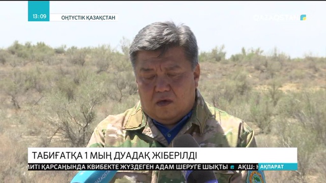 Бетпақ далаға 1 мың дуадақ жіберілді