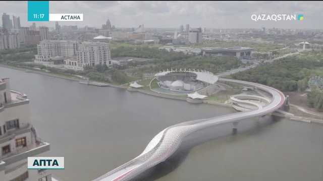 Атырау облысының Астанаға тарту еткен алып көпірін Елбасы аралап көрді