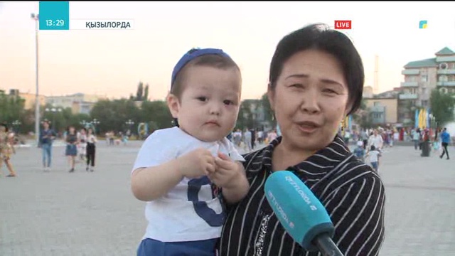 Астананың мерейлі мерекесіне орай Қызылордада шоу-концерт өтті