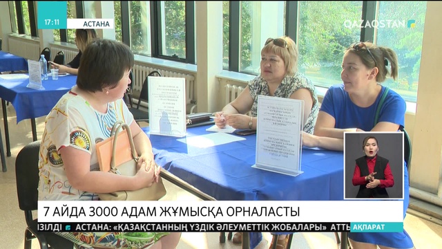 Астанада 7 айда 3000 мүмкіндігі шектеулі адам жұмысқа орналасты