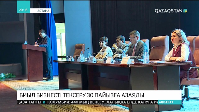 Биыл бизнесті тексеру 30 пайызға азаяды