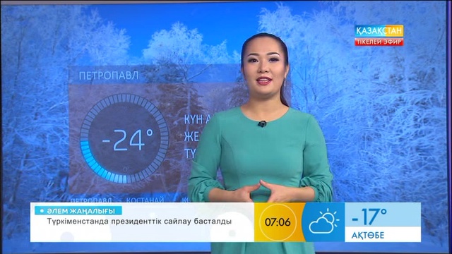 13 ақпанға арналған ауа райы болжамы (ВИДЕО)