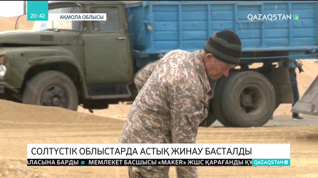 Солтүстік облыстарда астық жинау басталды