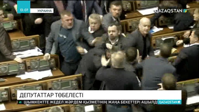Украина парламентінде төбелес шықты