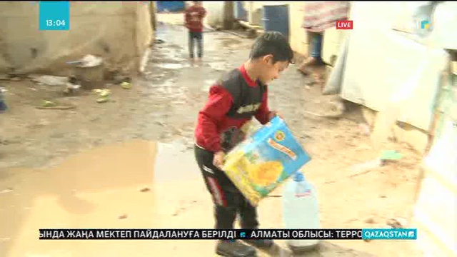 Ливанның Бекаа жазығында тұрып жатқан сириялық босқындарды қыс қиындыққа душар етті