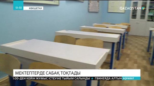 Ауа райының қолайсыздығына байланысты Ақмола облысындағы мектептерде сабақ болған жоқ