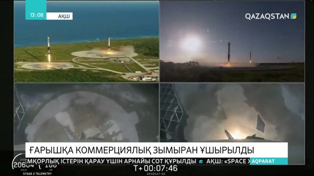 SpaceX компаниясы алғаш рет әлемдегі ең қуатты коммерциялық зымыранды ұшырды