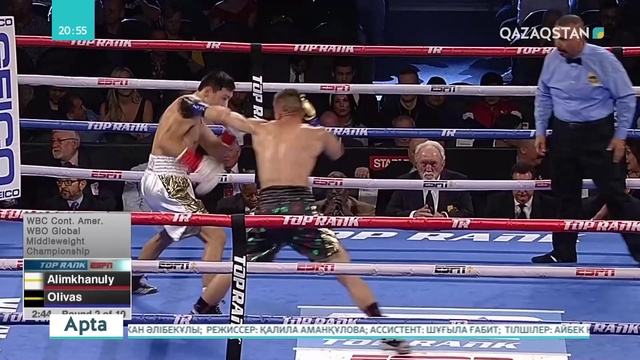 Жәнібек Әлімханұлы екі бірдей чемпиондық белбеуді жеңіп алды