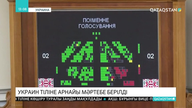 Украин тіліне арнайы мәртебе берілді