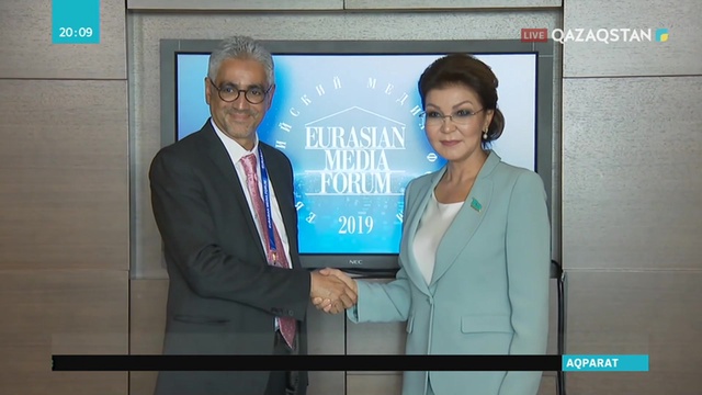 Дариға Назарбаева «Дохий дебаттары» телебағдарламасының басқарушы директорымен кездесті