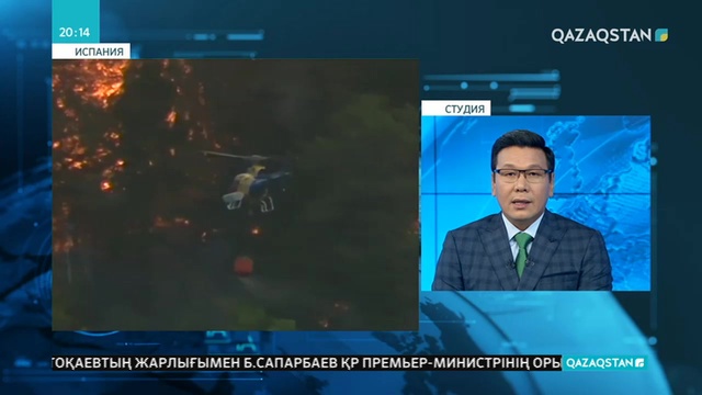 Испанияның оңтүстігінде орман өрті өршіп барады