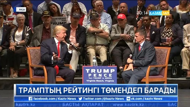 Трамптың рейтингі төмендеп барады