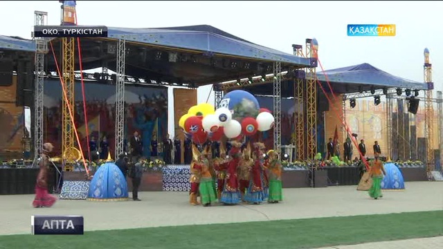 Ұлыс күніндегі ұлан асыр тойдың бір парасы Түркістанда өтті