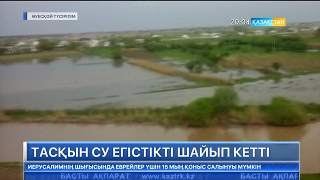 Оңтүстік Қазақстан облысында өзен арнасынан асып егістікті шайып кетті