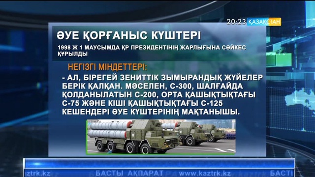 Әуе қорғаныс күштері  1998 жылдың 1 маусымында құрылды