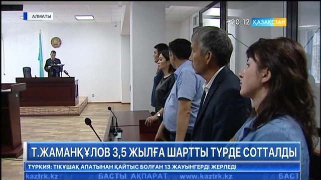 Халық әртісі Тұңғышбай Жаманқұлов 3 жыл 6 айға шартты түрде сотталды