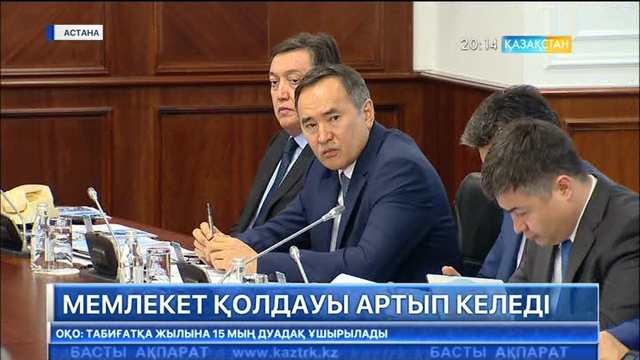 Мемлекет қолдауы артып келеді