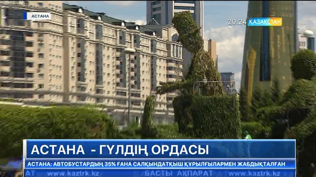 Астанадағы көк шөппен көмкерілген жасыл аумақ көлемі 170 мың шаршы метрге жетті