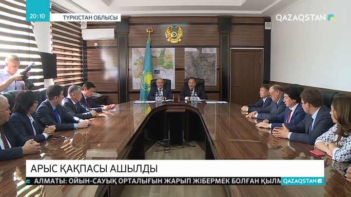 Бүгін Арыс қаласының кіреберіс қақпасының құрылысы аяқталды