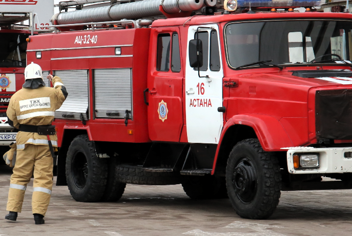 Елордада жолаушылар автобусы өртенді