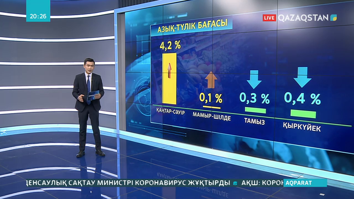 Елімізде 19 тауардың бағасы 4,2 пайызға өскен