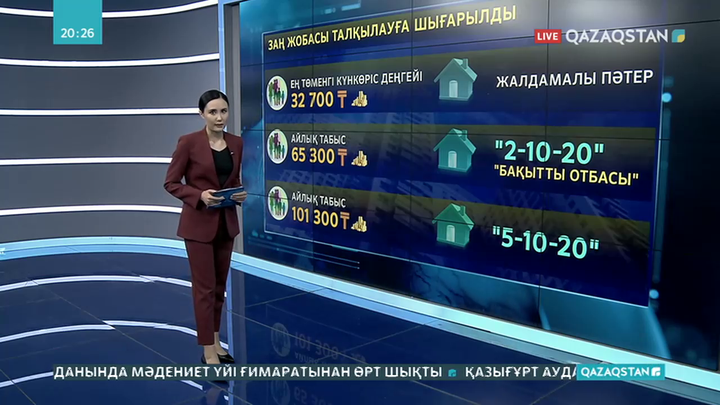 Тұрғын үй саясатын реформалауға қатысты заң жобасы талқылауға шығарылды
