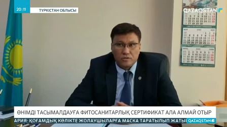 Түркістандық фермерлер фитосанитарлық сертификат ала алмай жүр