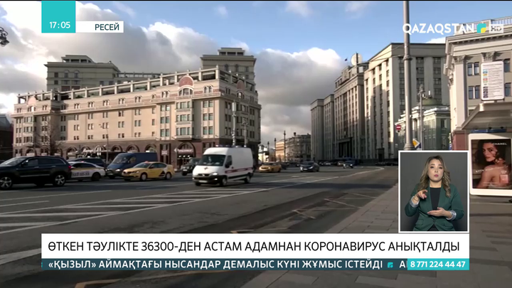 Ресейде өткен тәулікте 36300-ден астам адамнан коронавирус анықталды