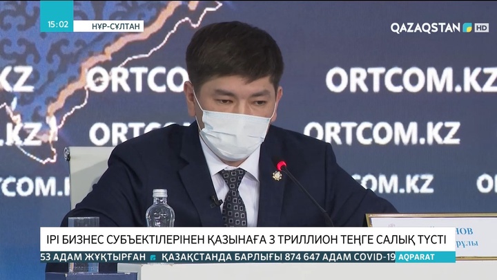 Қазынаға ірі бизнес субъектілерінен 3 триллион теңге салық түсті