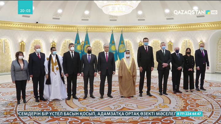 Президент 11 мемлекет елшілерінен сенім грамоталарын қабылдады