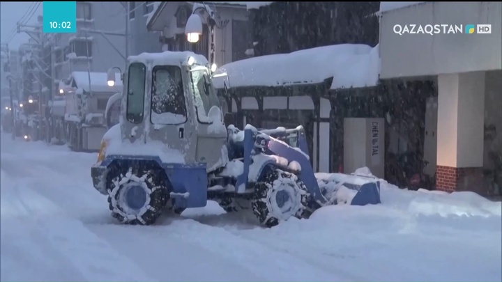 Жапонияда қалың қар жауды