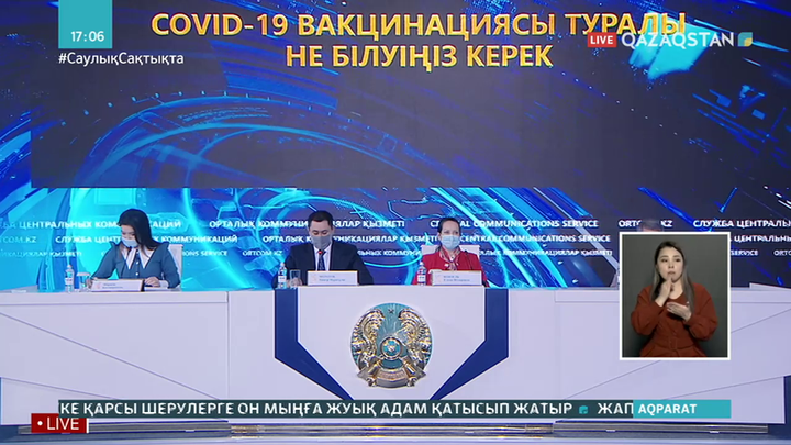 Елордада 719 медицина қызметкері коронавирусқа қарсы вакцина алды