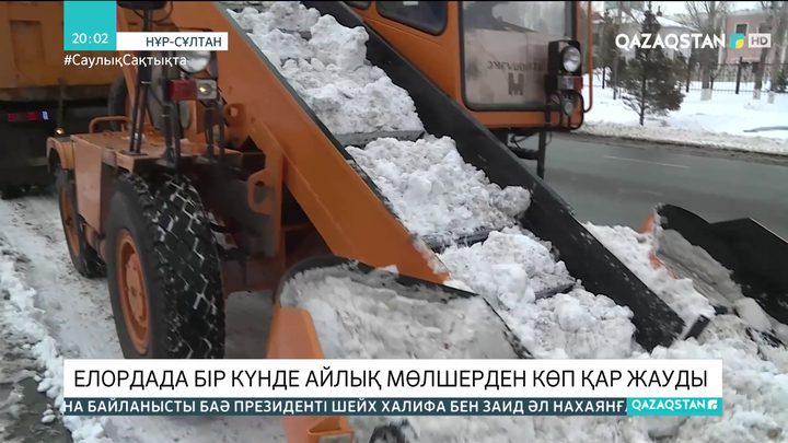 Нұр-Сұлтанда бір күнде айлық мөлшерден көп қар жауды