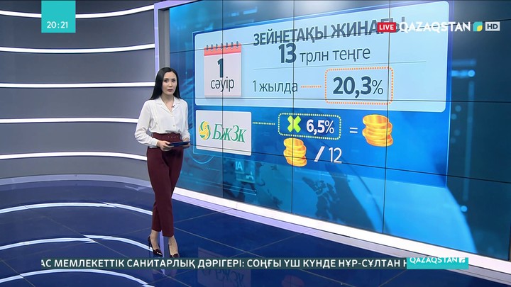 Халықтың зейнетақы төлемдері енді жыл сайын 5%-ке көбейеді