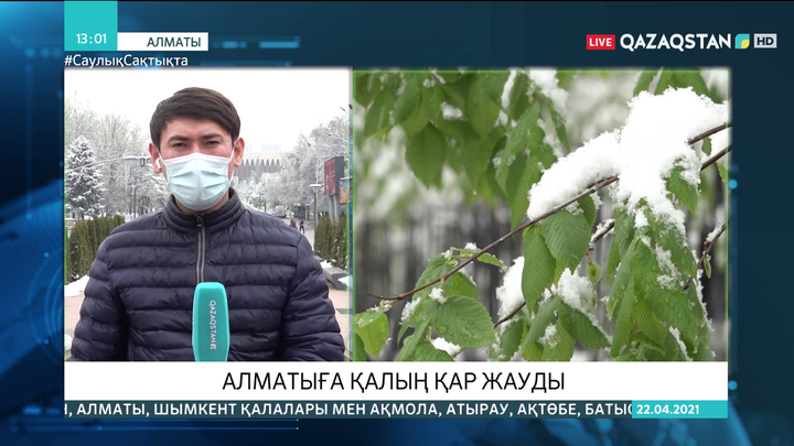 Алматыда қалың қар жауды