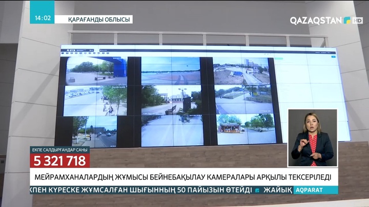 Қарағанды облысында мейрамханалардың жұмысы бейнебақылау камералары арқылы тексеріледі