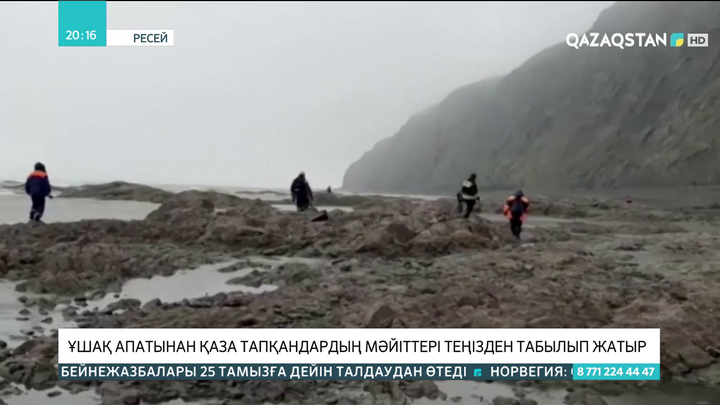 Камчаткада ұшақ апатынан қаза тапқандардың мәйіттері теңізден табылып жатыр