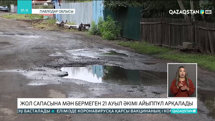 Павлодар облысында жол сапасына мән бермеген 21 ауыл әкімі 4 млн теңге айыппұл төлейді